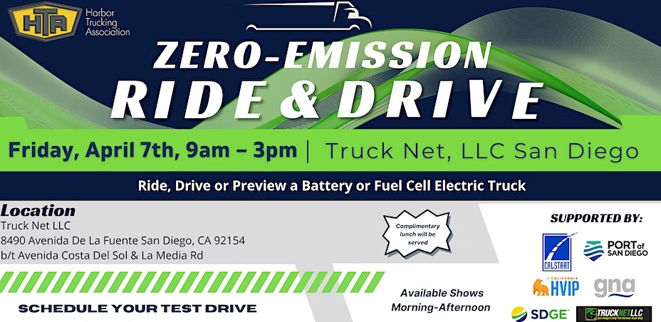 Electric and Hydrogen Truck Test Drives - San Diego